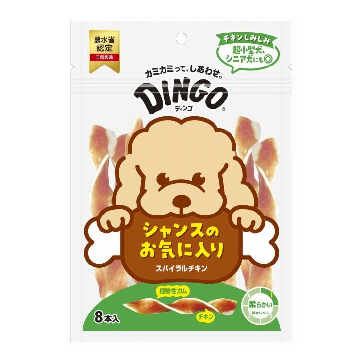 【商品説明】・シニア犬、超小型犬にもおすすめ！程よい弾力と柔らかさの植物性ガム使用。・上質なチキンの正肉のみ使用。・色々な角度からしっかり噛むことで歯垢を除去。・チキンの旨みがガムに染み込んで最後までおいしい。○原材料鶏肉、コーンスターチ、落花生たん白、鶏レバー、塩化Na、増粘安定剤(グリセリン、ソルビトール)、保存料(ソルビン酸K、プロピオン酸Ca、デヒドロ酢酸Na)、着色料(二酸化チタン)、発色剤(亜硝酸Na)、香料○賞味／使用期限(未開封)730日※仕入れ元の規定により3ヶ月以上期限の残った商品のみ出荷致します○保管方法・開封後はチャックを閉じて、冷蔵庫に保存し、なるべく早く使い切ってください。○原産国中国○メーカー名スペクトラムブランズジャパン株式会社CA事業部【取り寄せ品のご注意事項（ご注文前にご確認ください）】・本商品は原則注文後のキャンセルはお受けできません。・本商品と他商品で同梱注文をいただき、仮に他商品が完売等でご用意できない場合でも本商品は発送させていただきます。・本商品を複数（2点以上）注文いただき、完売等で注文数のご用意できない場合でもご用意できた数量は発送させていただきます。【送料について】北海道、沖縄、離島は送料を頂きます。