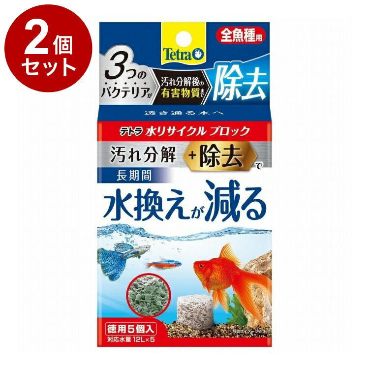 【2個セット】 テトラ 水リサイクルブロック 全魚種用 徳用【送料無料】