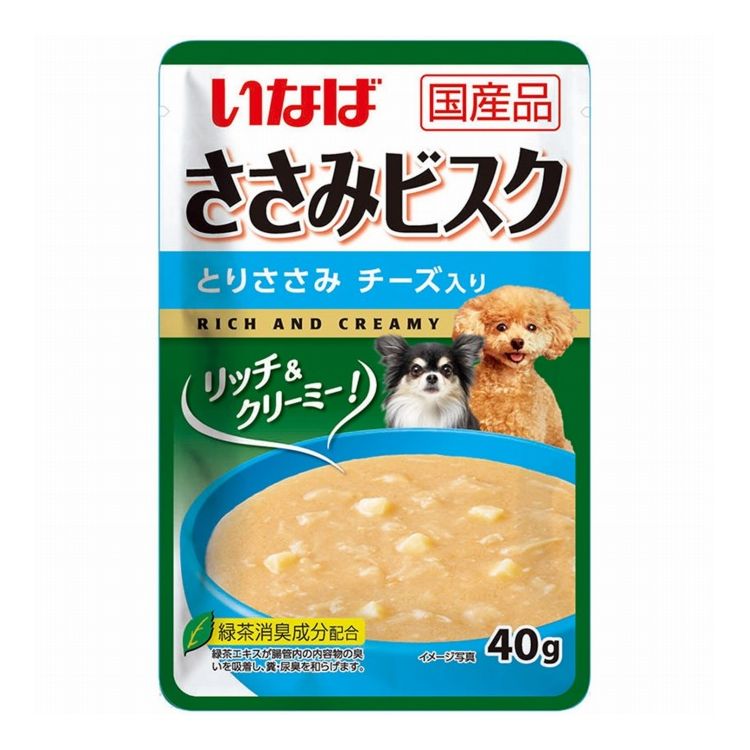 いなばペットフード ささみビスク とりささみ チーズ入り 40g