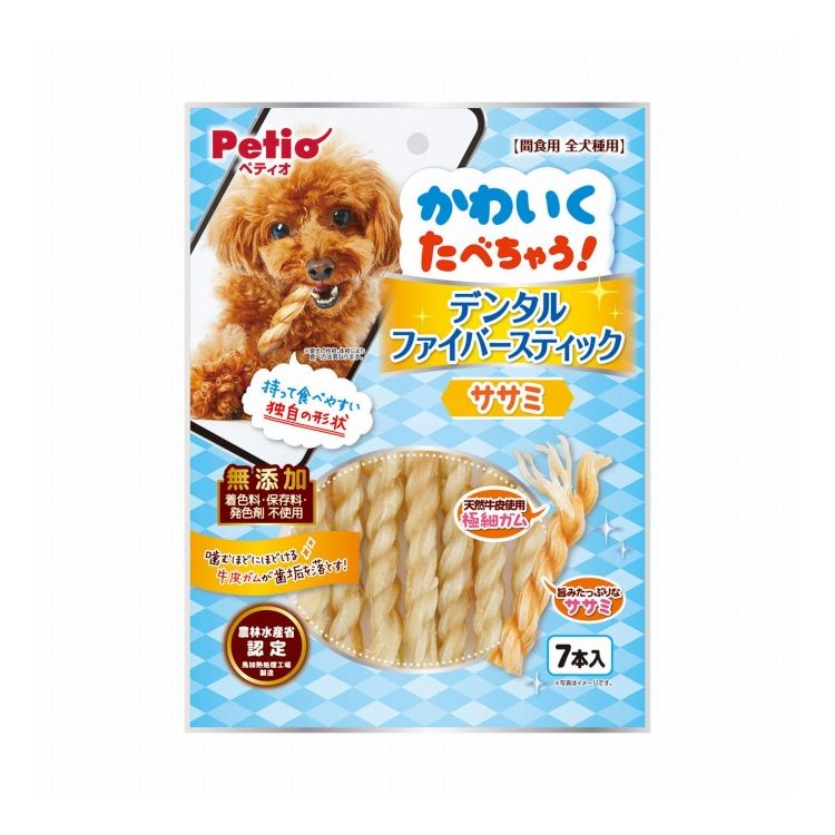 Rakuten - ペティオ かわいくたべちゃう! デンタルファイバースティック ササミ 7本入