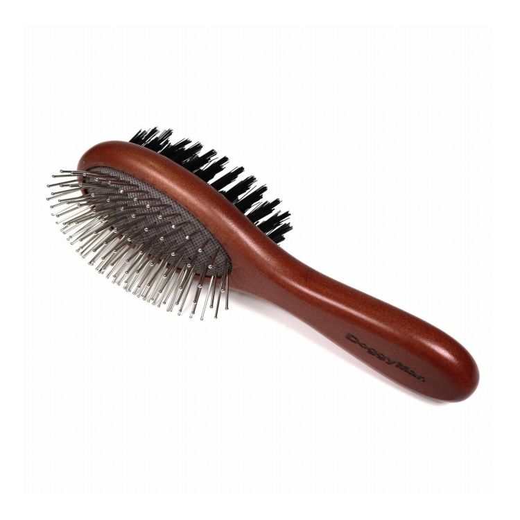 Pin Brush - ドギーマン Natural Style forDog 木製ブラッシング&整毛ブラシ S