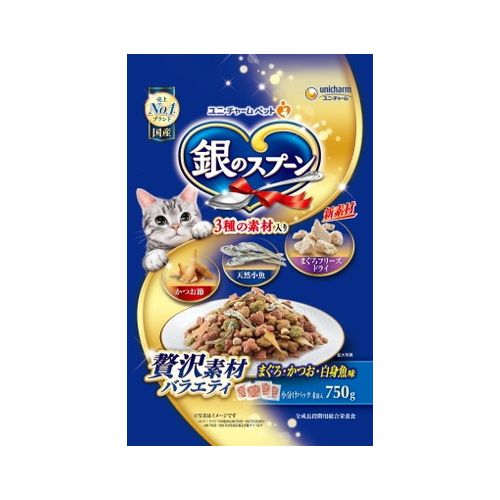 Mature Cat - 銀のスプーン贅沢素材バラエティ まぐろ・かつお・白身魚味 750g