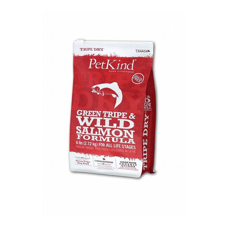 ペットカインド トライプドライ TripeDry グリーントライプ&ワイルドサーモン 2.72kg【送料無料】