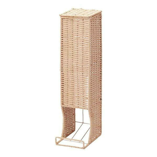 【商品説明】トイレットペーパーが5個入ります。上からトイレロールの補充ができます。紙をねじって編んでいるため軽くて丈夫♪【商品情報】■サイズ約 幅13.5×奥行19×高さ56（cm）■材質ペーパー■生産国中国製■セット内容1個■備考※当商品は「天然素材」を使用しています。 ハンドメイドのためサイズは1つ1つ微妙に違いますが、作った人の思いを伝えられたら幸いです。【代引きについて】こちらの商品は、代引きでの出荷は受け付けておりません。【送料について】北海道、沖縄、離島は送料を頂きます。