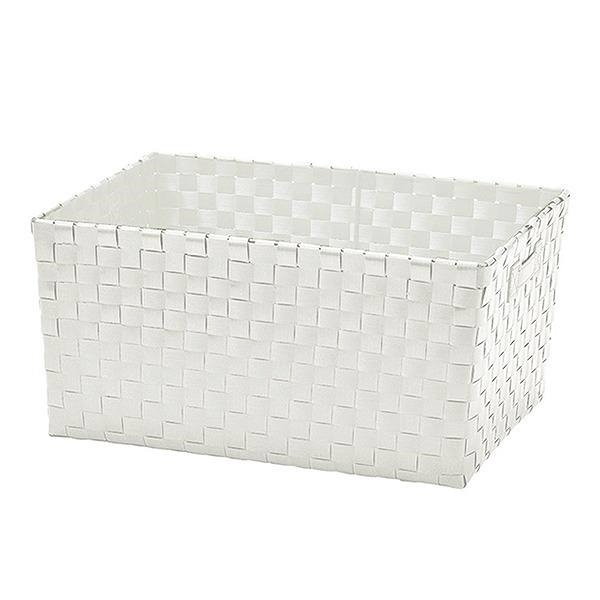 Rakuten - 日本製 収納 バスケット PEバスケット SF-986 約 幅36×奥行26×高さ20cm ホワイト(代引不可)【送料無料】
