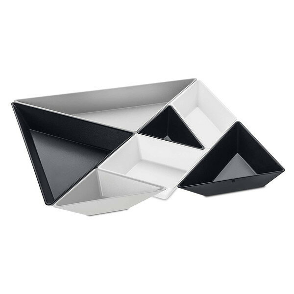 KOZIOL TANGRAM セパレートプレート ブラック(代引不可)