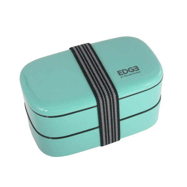 乐天商城 - 弁当箱 25EDGE オーバル2段ランチ800ml グリーン(代引不可)