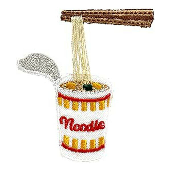 日本製 刺繍 のびーるワッペン カップ麺(代引不可)