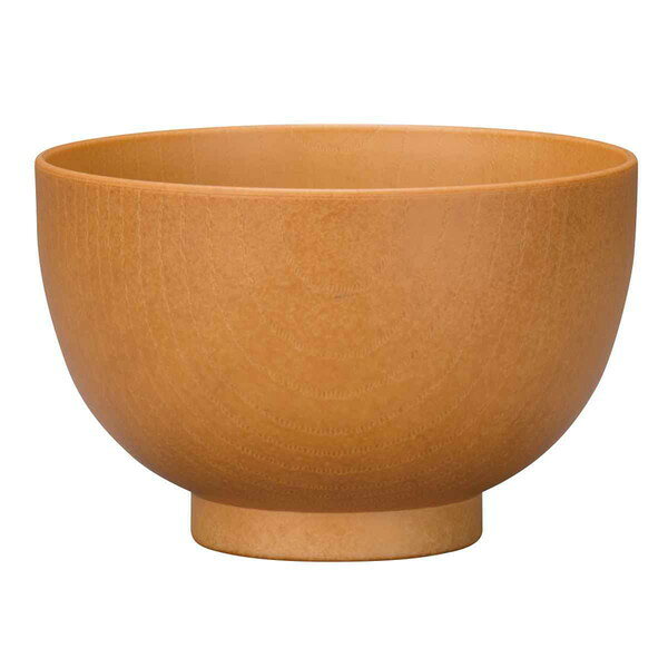 【商品説明】具沢山のお味噌汁やお吸い物、ミニうどんにちょうど良いサイズの汁椀です。食洗機・電子レンジに対応しているので、普段使いに最適です。軽くて丈夫な樹脂製なので、お子さまやお年寄りのいるご家庭でもお使いいただけます。まるで木製のような木目のはいったあたたかみのある雰囲気です。軽くて持ちやすく、表面が熱くなりにくいので持ち運びにも便利です。安心の日本製です。【商品情報】■サイズ約 高さ7.1（cm） 直径：約 11（cm）■材質PET、ABS樹脂■容量約 430ml■生産国日本製■セット内容1個■備考耐熱温度：140度 耐冷温度：-20度 食器洗い乾燥機：使用可能 電子レンジ：使用可能 ※お客様のお使いのモニター設定、お部屋の照明等により色味が実際と異なる場合があります。【代引きについて】こちらの商品は、代引きでの出荷は受け付けておりません。【送料について】北海道、沖縄、離島は送料を頂きます。