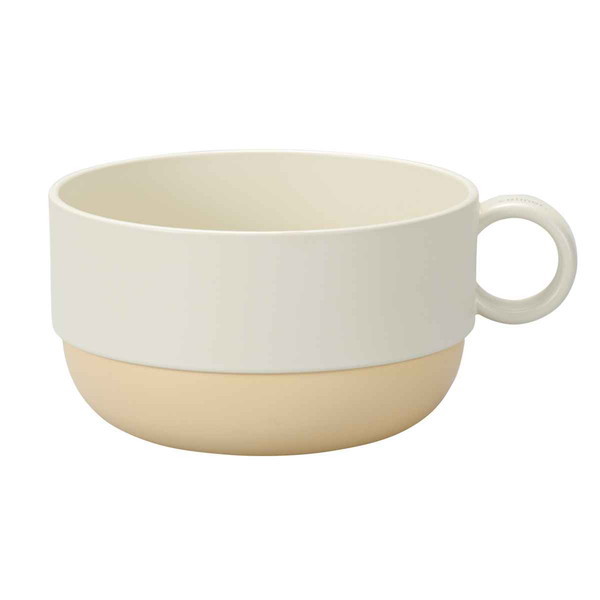 Rakuten - スープカップ 410ml caliner ホワイト×ベージュ(代引不可)