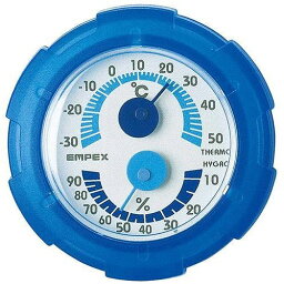 EMPEX (エンペックス) 温・湿度計 シュクレミニ温度・湿度計 TM-2386 クリアブルー