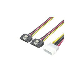 変換名人 4pin電源→SATA電源2分岐 4P-SPR/2(代引不可)【メール便配送】【送料無料】