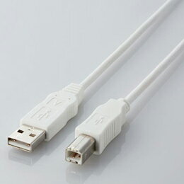 Rakuten - エコUSBケーブル(A-B・3m)USB2-ECO30WH エレコム(代引不可)【メール便配送】【送料無料】