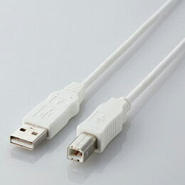 Rakuten - エコUSBケーブル(A-B・5m)USB2-ECO50WH エレコム(代引不可)【メール便配送】【送料無料】