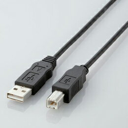 エコUSBケーブル(A-B・1m)USB2-ECO10 エレコム(代引不可)【メール便配送】【送料無料】
