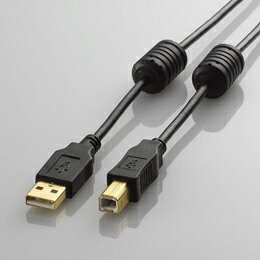 樂天商城 - フェライトコア付きUSB2.0ケーブルU2C-BF07BK エレコム(代引き不可)