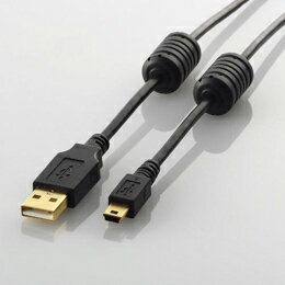 樂天商城 - フェライトコア付きUSB2.0ケーブルU2C-MF50BK エレコム(代引き不可)