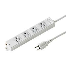 雷ガード内蔵　3Pマグネット・4個口　3m。[特徴]特長↓●雷サージから機器を守る雷ガード内蔵です。↓ 安全性を重視した温度ヒューズが内蔵されており、雷ガード作動ランプで確認できます。↓●無鉛はんだを使用した環境対策商品です。↓●プラグはト...