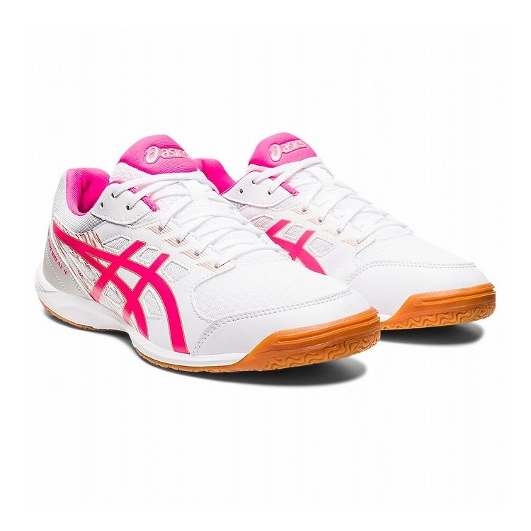 アシックス ATTACK HYPERBEAT 4 24SS シューズ 卓球 1073A056 101 22.0 WHITE/PINK GLO【送料無料】