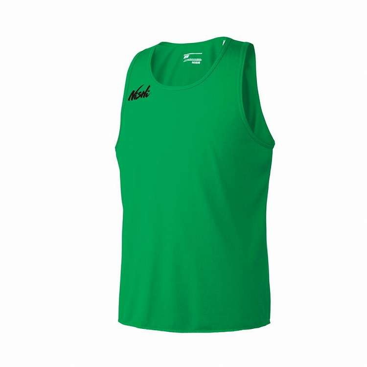 ニシ・スポーツ NISHI ランニングトップ MEN S XO グリーン ランニング 陸上競技 ウェア 服 アパレル【送料無料】