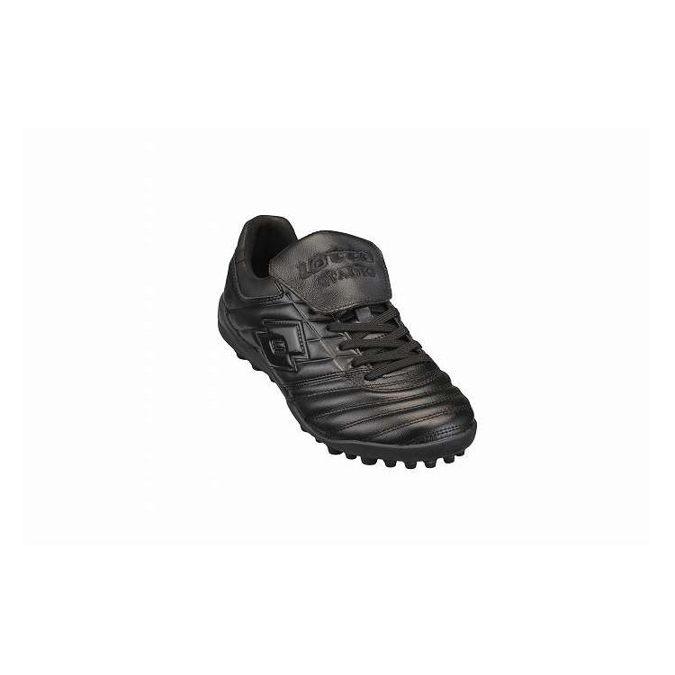 ロット LOTTO サッカー トレーニングシューズ 練習用シューズ トレシュー STADIO JP TURF BKBK 26.5 2E 2026年モデル カンガルーレザー 天然皮革 ストレート ホールド LO-STADIO-3【送料無料】