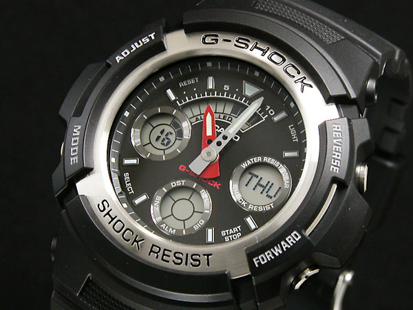 樂天商城 - カシオ Gショック CASIO 腕時計 アナデジ AW590-1A