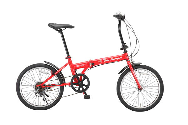 ランボルギーニ LAMBORGHINI 折畳 自転車 LAM-FDB206ST-RD レッド【送料無料】