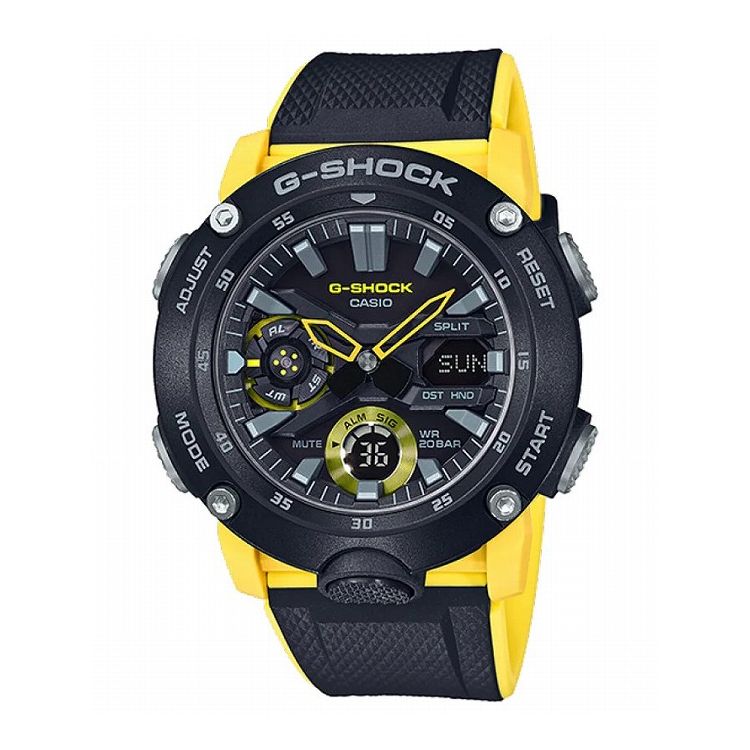 乐天商城 - 【国内正規品】 G-SHOCK Gショック GA-2000-1A9JF カシオ CASIO ジーショック メンズ アナログ ブラック 20気圧防水 無機ガラス 樹脂ベルト【送料無料】