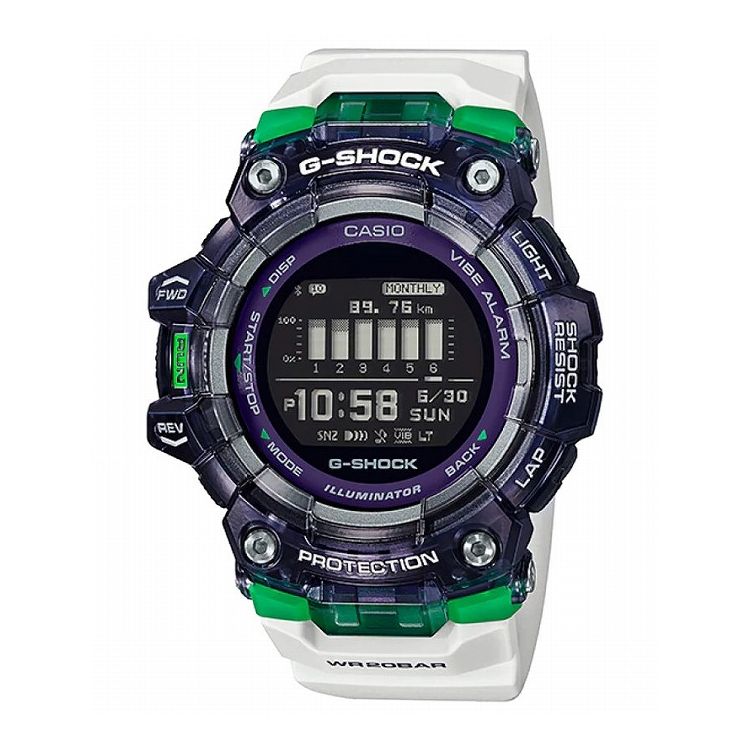 【国内正規品】 G-SHOCK Gショック GBD-100SM-1A7JF カシオ CASIO ジーショック メンズ アナログ ホワイトベルト 白ベルト 20気圧防水 無機ガラス 樹脂ベルト【送料無料】