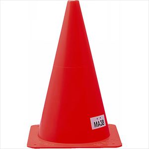 モルテン(molten) サッカー マーカーコーン（中） MA38 日本製 高さ38×底辺25cm ポリエチレン 赤