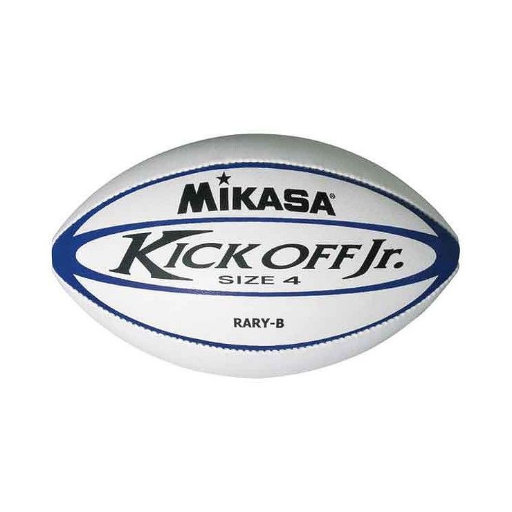 ミカサ(MIKASA) ラグビー ユースラグビーボール4号 ホワイト×ブルー RARYB【送料無料】