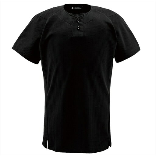 デサント(DESCENTE) ユニフォームシャツ ハーフボタンシャツ DB1012 カラー ブラック サイズ M【送料無料】 デサント(DESCENTE) ユニフォームシャツ ハーフボタンシャツ DB1012 カラー ブラック サイズ M【送料無料】