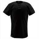 デサント(DESCENTE) ユニフォームシャツ ハーフボタンシャツ DB1012 カラー ブラック サイズ S【送料無料】