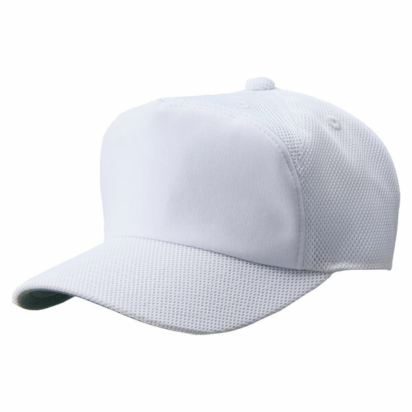 ZETT フロントパネル型後メッシュキャップ BH158A ホワイト 1100 サイズ FREE (56〜59cm)【送料無料】