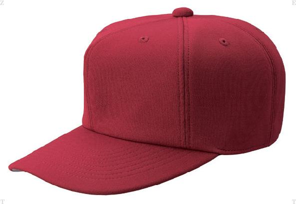 ZETT オールニットキャップ（六方） BH121 エンジ 6800 サイズ L (57〜58cm)【送料無料】