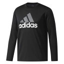 アディダス M ESSENTIALS Badge of Sports 長袖Tシャツ DUV78 【カラー】ブラック×ソリッドグレー×ホワイト 【サイズ】J/M