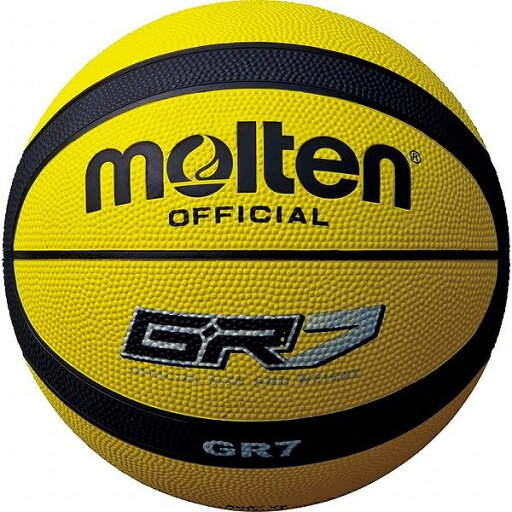 モルテン(Molten) ゴムバスケットボール7号球 GR7(イエロー×ブラック) BGR7YK【送料無料】 モルテン(Molten) ゴムバスケットボール7号球 GR7(イエロー×ブラック) BGR7YK【送料無料】