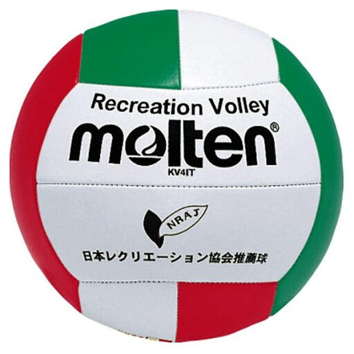 モルテン(Molten) レクリエーションバレーボール 白×赤×緑 KV4IT【送料無料】 モルテン(Molten) レクリエーションバレーボール 白×赤×緑 KV4IT【送料無料】