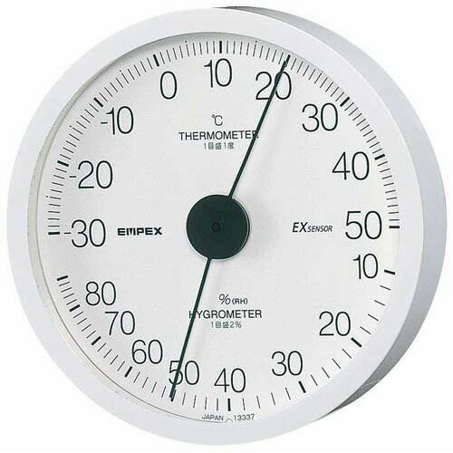 EMPEX 温度・湿度計 エクストラ 温度・湿度計 壁掛用 TM-6201ホワイト EMPEX 温度・湿度計 エクストラ 温度・湿度計 壁掛用 TM-6201ホワイト
