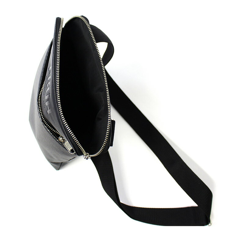 FRUH カーボンスマートショルダーバッグ GL38 日本製 カーボンシート 牛革 ブラック 黒 鞄 かばん メッセンジャーバッグ(代引不可)【送料無料】