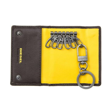 DIESEL ディーゼル X04462 PR227 H6607 Brown-Freesia Yellow キーケース【送料無料】