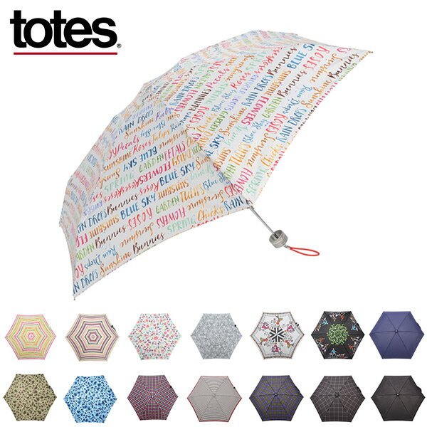 TOTES トーツ 折りたたみ傘 TOTES LINE ライン MINI ミニ 手動開閉 8374晴雨兼用 レディース メンズ umbrella 雨具【送料無料】