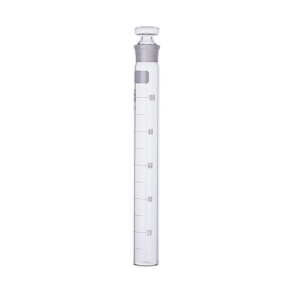 【柴田科学】共通摺合共栓比色管 平栓付 100mL (代引不可)