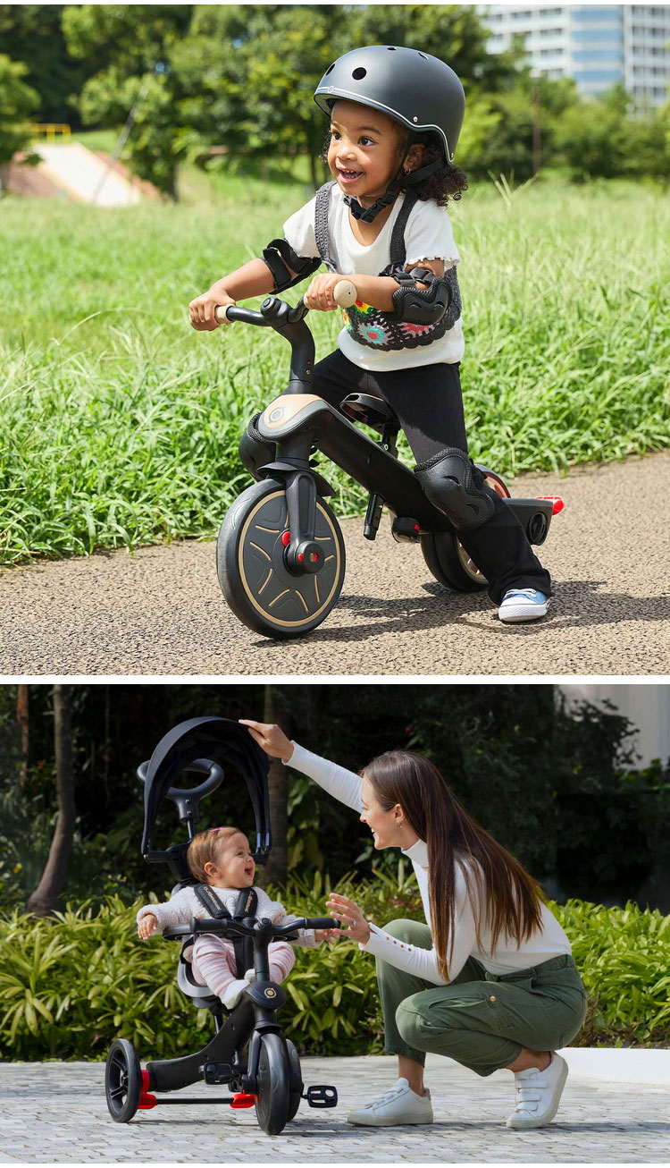 リコメン堂ファッション館のGLOBBER グロッバー エクスプローラー トライク 4in1 ベビーカーJP ベビーカー PKG 三輪車 3輪 子供 キッズ キックバイク 乗用玩具 10ヶ月(代引不可)【送料無料】｜アングル3