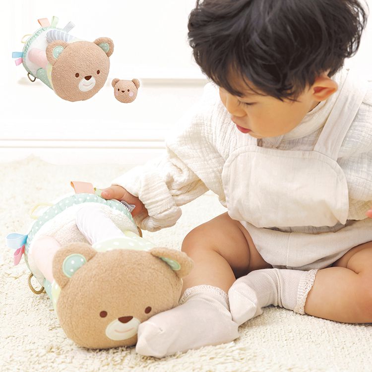 エド・インター ころりんくまさん ふわふわトーイ ラトル くま 洗濯可能 知育玩具 プレゼント おもちゃ かわいい 女の子 男の子 エドインター【送料無料】
