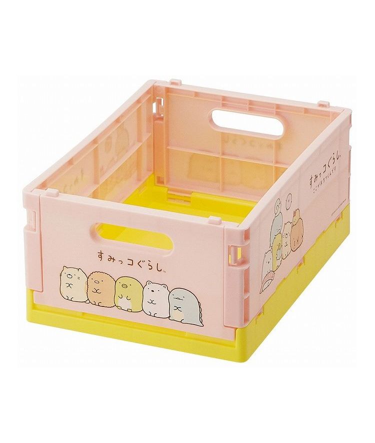 スケーター 収納ボックス 折りたたみ コンテナボックス S すみっコぐらし CTO1 コンテナ 収納 ケース 折り畳み 入れ物 片付け 整理整頓 スタッキング 積み重ね コンパクト [2]