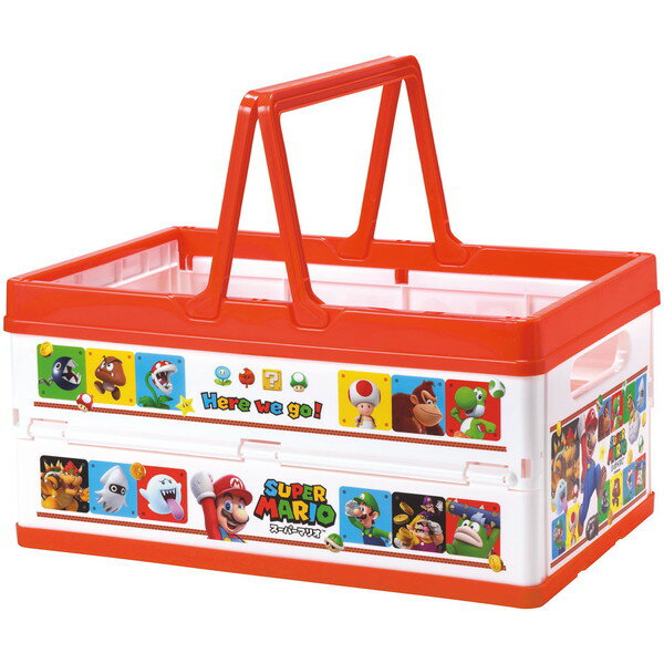 スケーター 収納ボックス 折りたたみ バスケット 38×25×19.5cm スーパーマリオ23 BWOT13 Skater