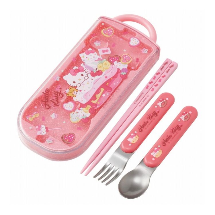 サンリオ sanrio ハローキティ FancySnacksSweets 子供用 キッズ トリオセット 箸 スプーン フォーク T..