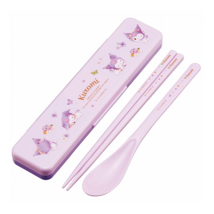 サンリオ sanrio クロミ パステル水彩花柄 箸 スプーン コンビセット カチカチ鳴らない CCS3SA キャラクター スケーター skater