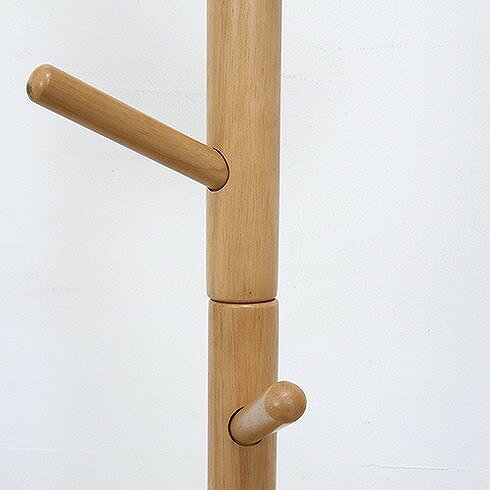 キッズポールハンガー リス W400×D400×H1230mm ラバーウッド おしゃれ ナチュラル(代引不可)【送料無料】 [3]